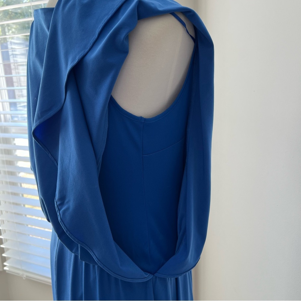 Vince Camuto Blue Asymmetrical Above Knee Dress - Picture 6 of 7